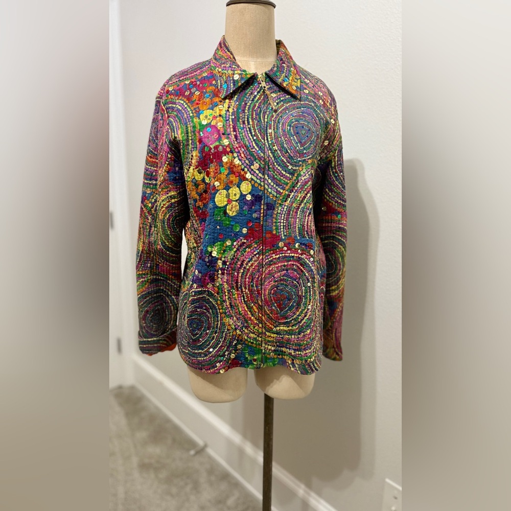 Chico's Multicolor Artistic Jacket